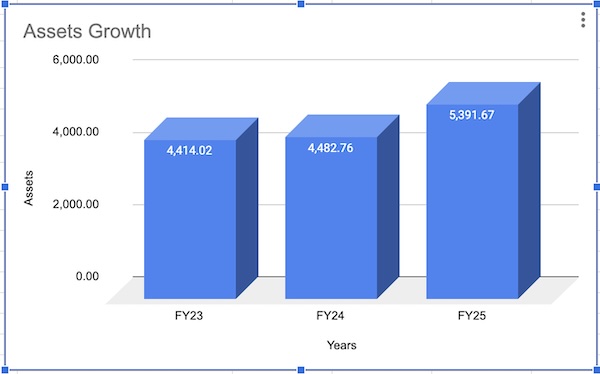 Wework Assets Growth For FY23-25