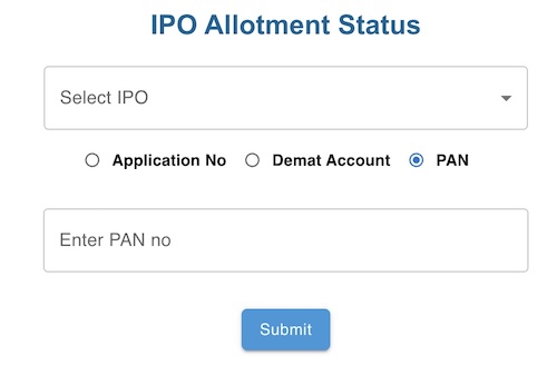 How to check ipo allotment at Kfin Technologies Ltd