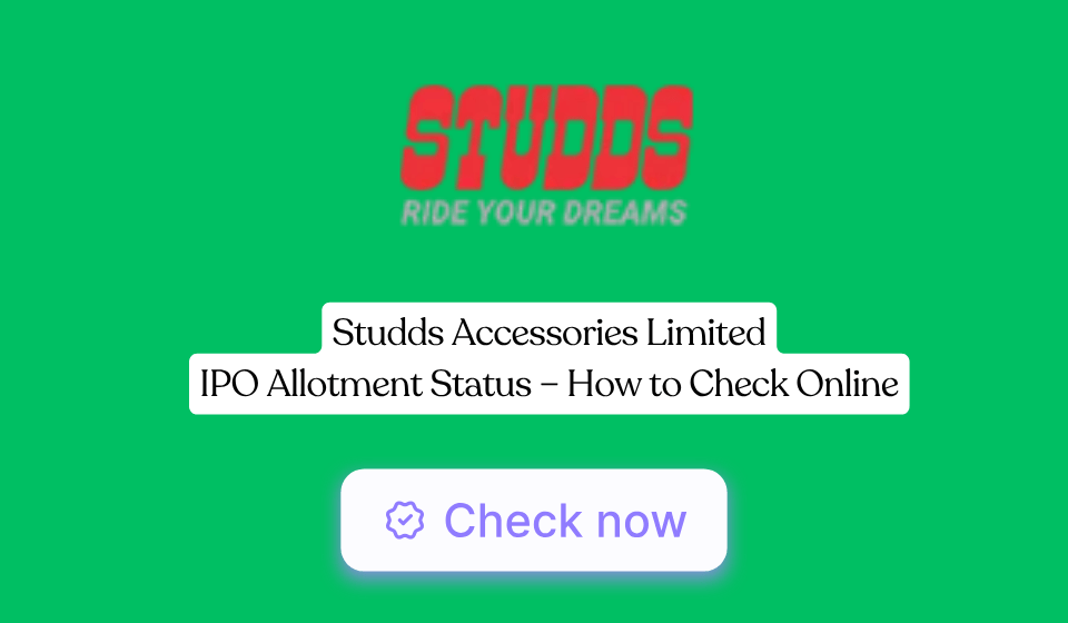 Studds Accessories Limited IPO Allotment Status – How to Check Online