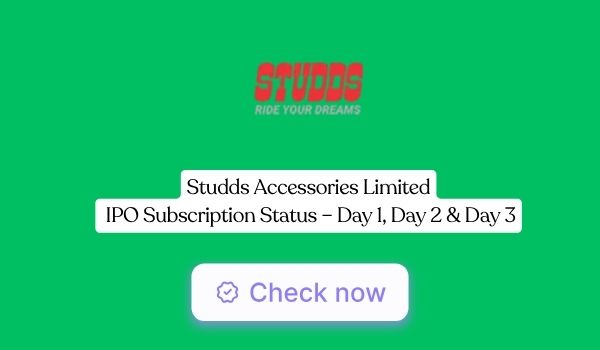 Studds Accessories Limited IPO Subscription Status – Day 1, Day 2 & Day 3