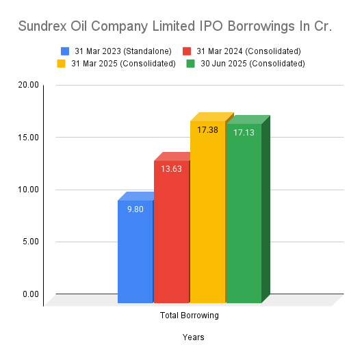 Sundrex Oil Company Limited IPO Borrowings In Cr