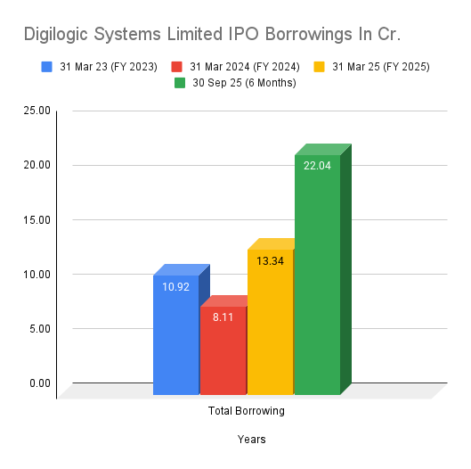 Digilogic Systems Limited IPO Borrowings In Cr Digilogic Systems Limited IPO Borrowings In Cr