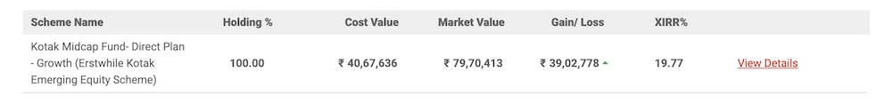 kotakmf Kotak MF Direct Plan Holding Value As On Dt. 29.01.2026