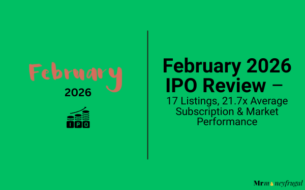 February 2026 IPO Review – 17 Listings, 21.7x Average Subscription & Market Performance
