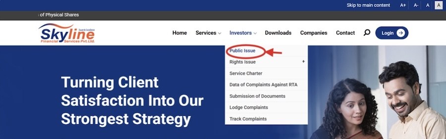 skyline financial services selecting the public issue option