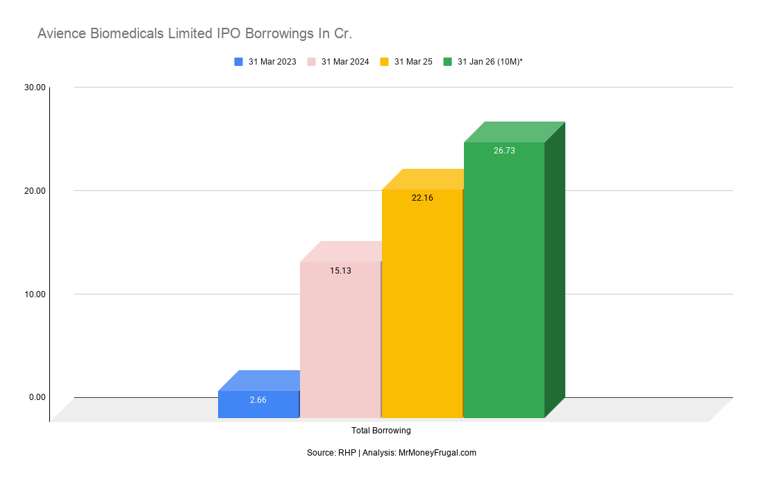 Avience Biomedicals Limited IPO Borrowings In Cr Avience Biomedicals Limited IPO Borrowings In Cr